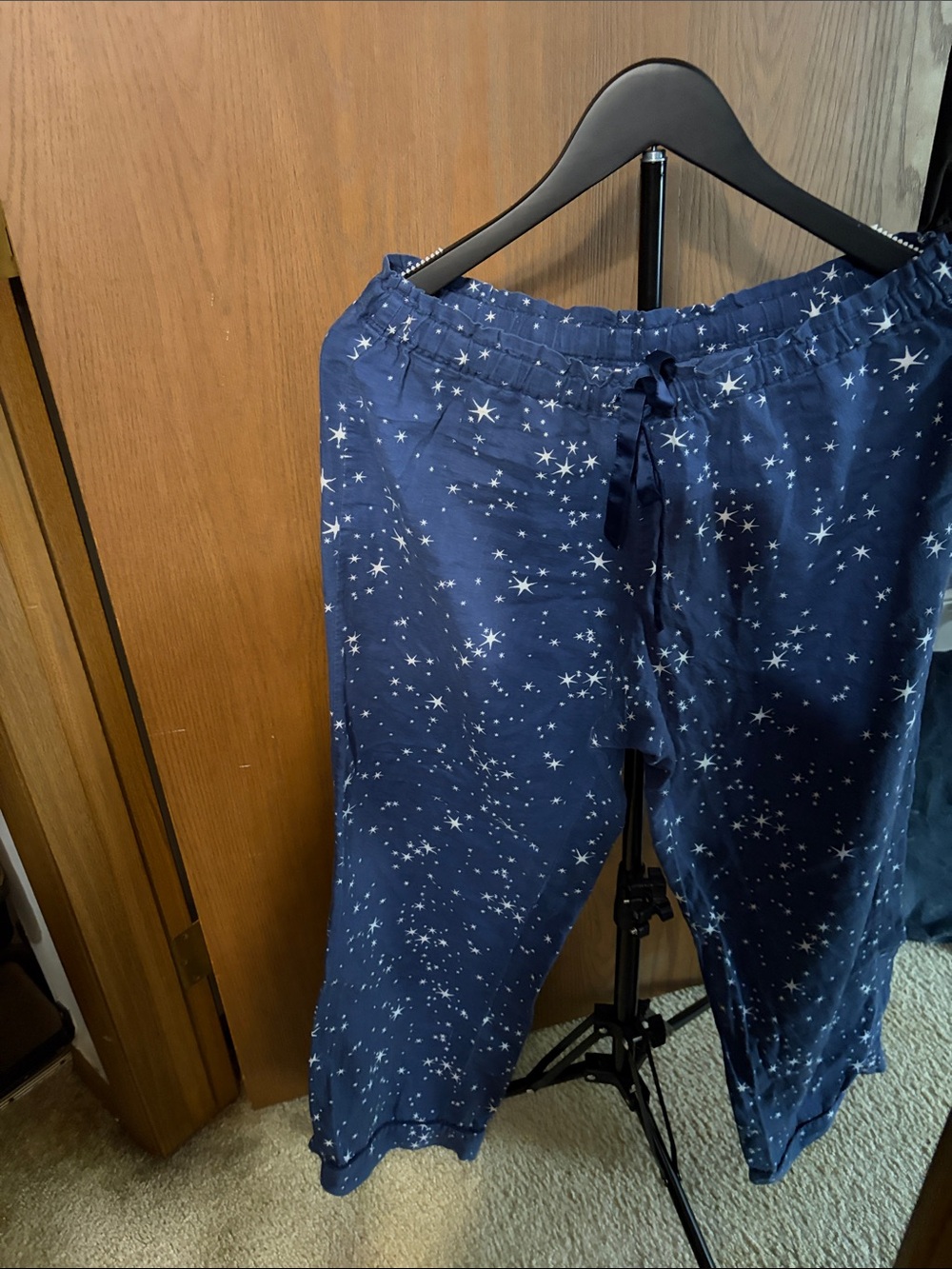 Victoria's Secret Navy Blue Star Print Pajama Pants